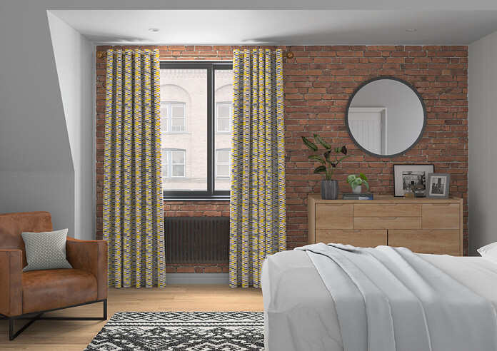 Batik, Saffron - Made to Measure Curtains - Image 5